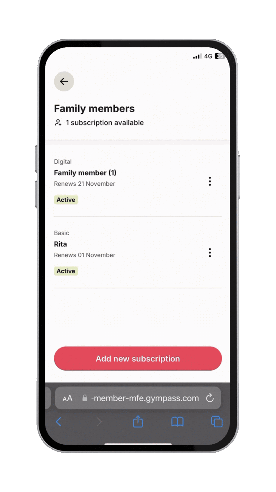 Resend signup link